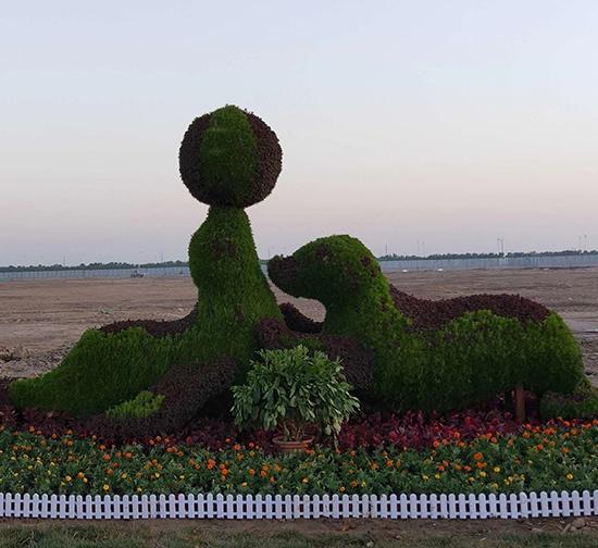 喀什绿雕造型